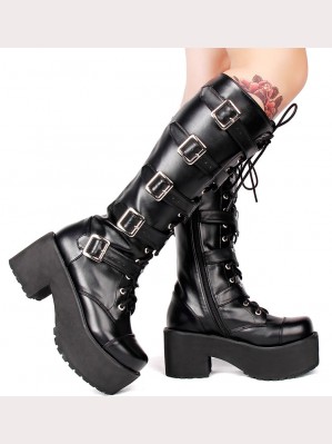 Punk Gothic Lolita Platform High Boots (LK01)